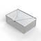 Anysizebasket Light Duty Basket: 12Lx8Wx4H, 304 SS, Hinged Lid with Thumb Clasp, No Handles, Mesh: 4 x .032 FLB-120080040-L04S - alternate 2